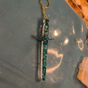 Sword resin keychain